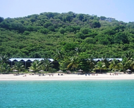 Tamarind Beach Hotel: Vom meer aus gesehen